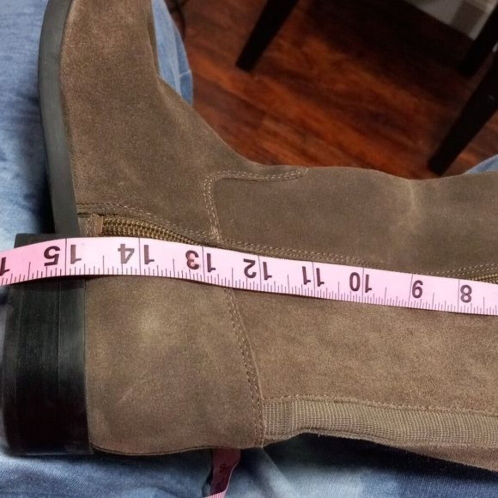Mark Fisher Qmsecrit Studded Western Prairie Suede High Equestrian Boots 6M - Picture 13 of 14